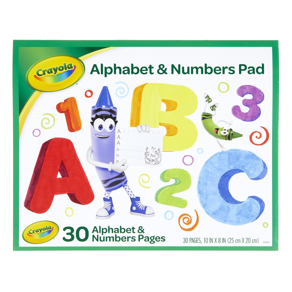 Alphabet & Numbers Pad Pack of 12