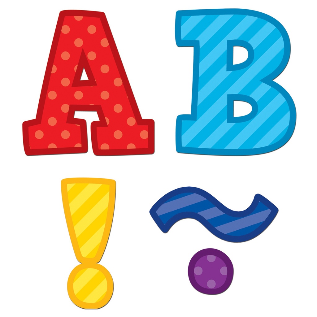 Playful Patterns Bold Block 3" Magnetic Letters