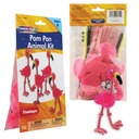 Pom Pon Animal Craft Kits: Ocean, Turtle, Flamingos, Lion & Elephant