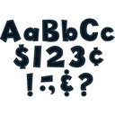 Black Stitch 4" Fun Font Letters