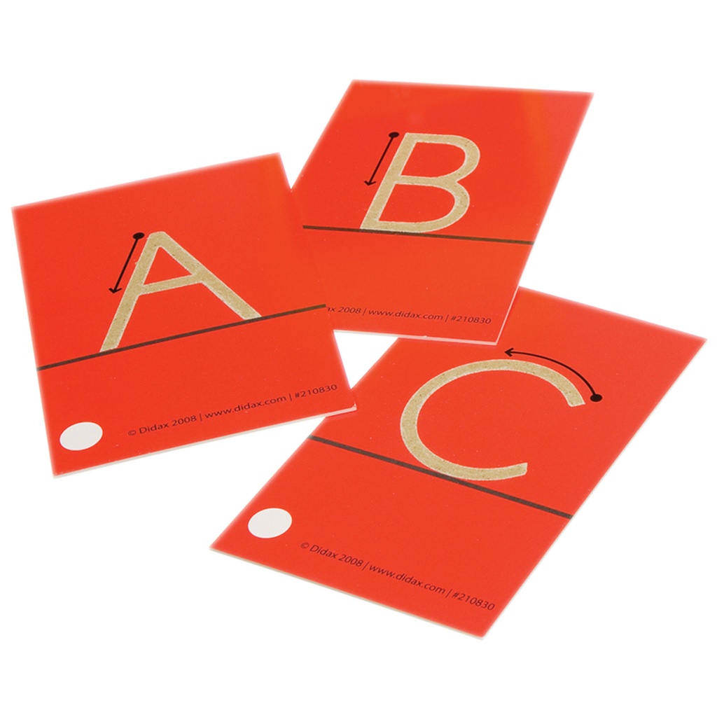 Tactile Sandpaper Uppercase Letters