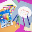 240 Fine Line Washable Markers in 10 Assorted Colors