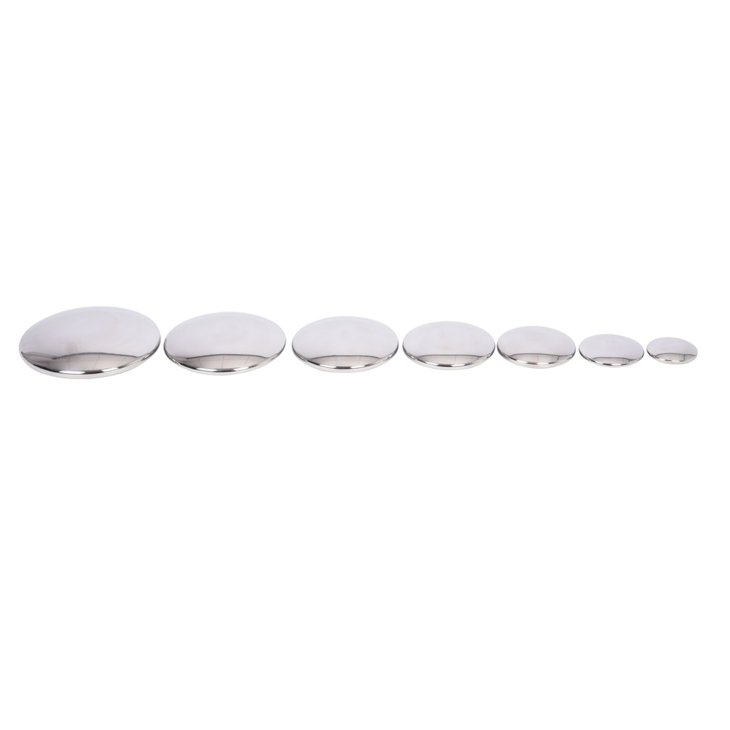 Sensory Reflective Silver Buttons Set of 7