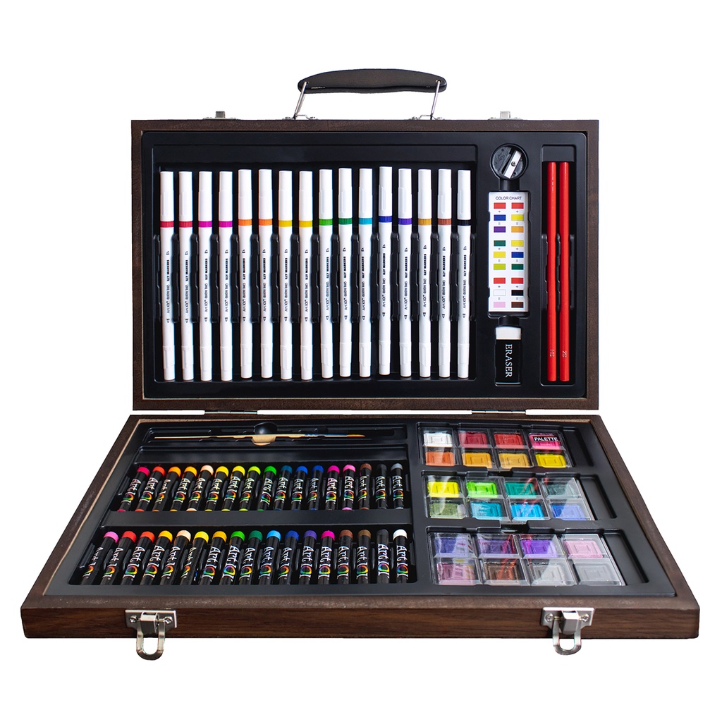 Multimedia Illustration Wood Art Set, 85 Pieces