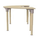 Adjustable Height  Half Circle Classroom Activity Table