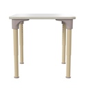 White/Beech Wood Adjustable Height Classroom  Activity Table