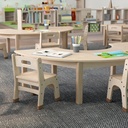 Wooden Half Circle Classroom Activity Table