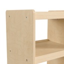 Wooden Mobile Storage Cart with Locking Caster Wheels