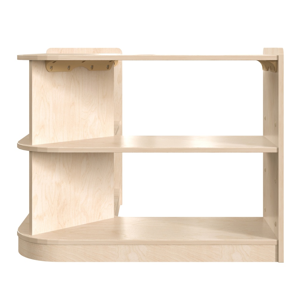 Wooden Open Corner Storage Unit