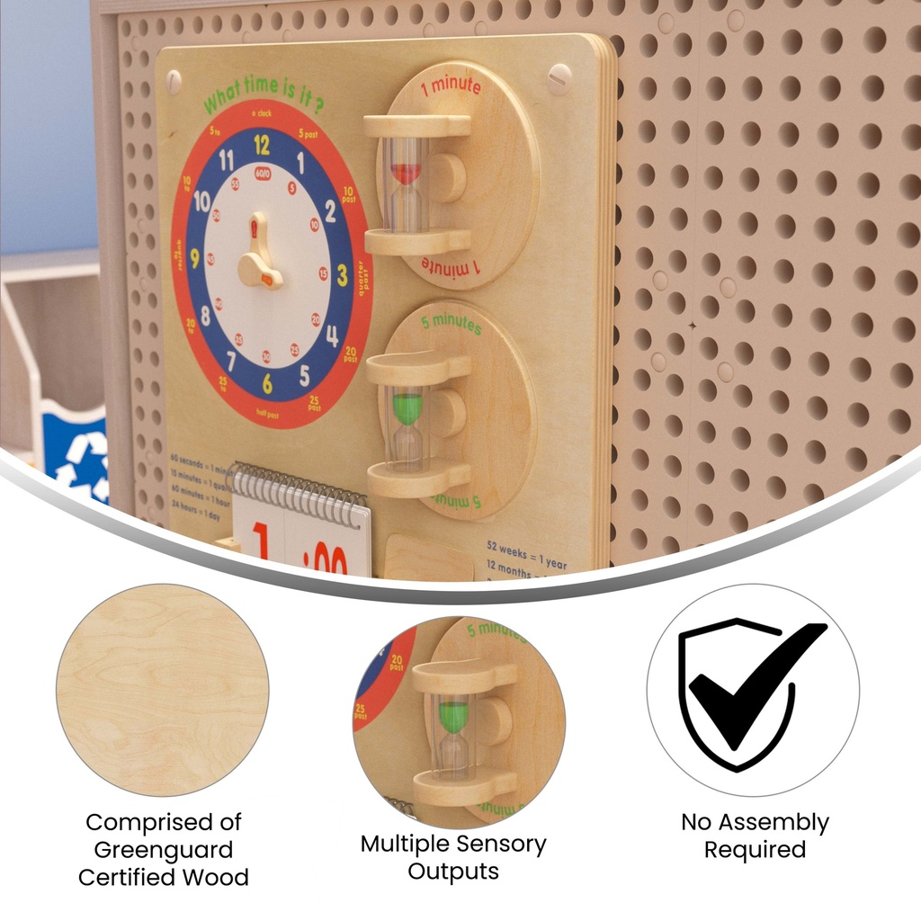 Telling Time Activity Board Accessory Panel