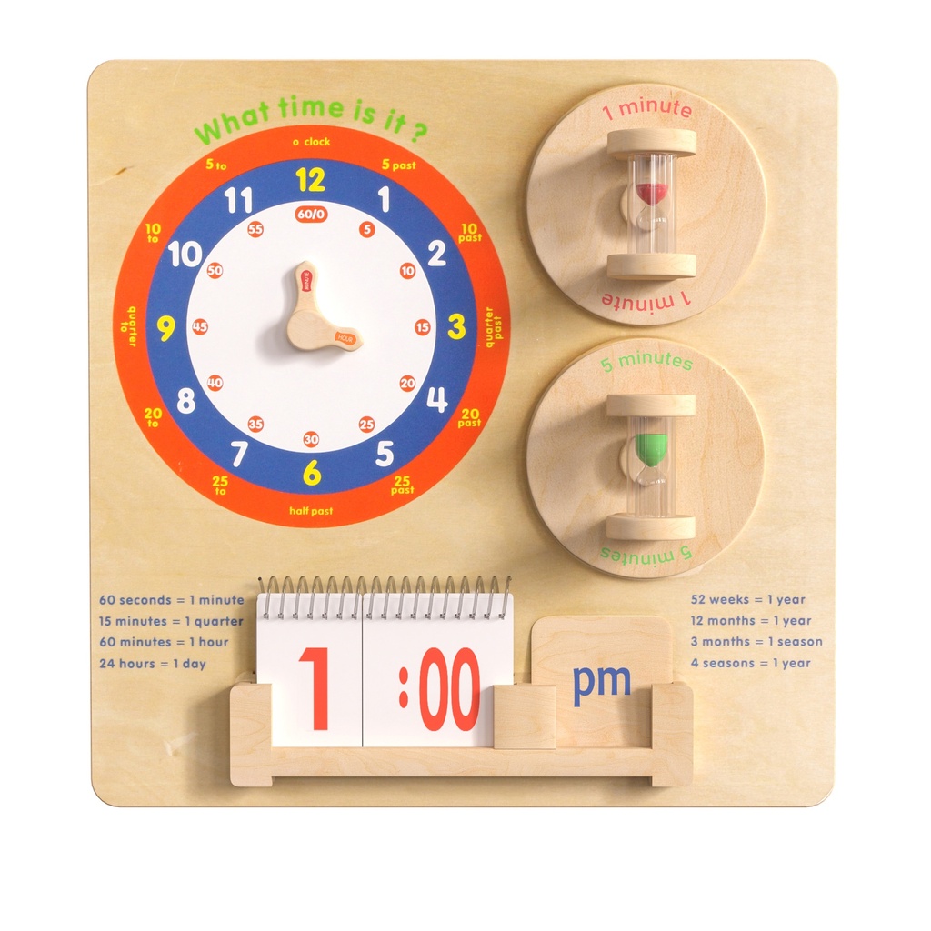 Telling Time Activity Board Accessory Panel