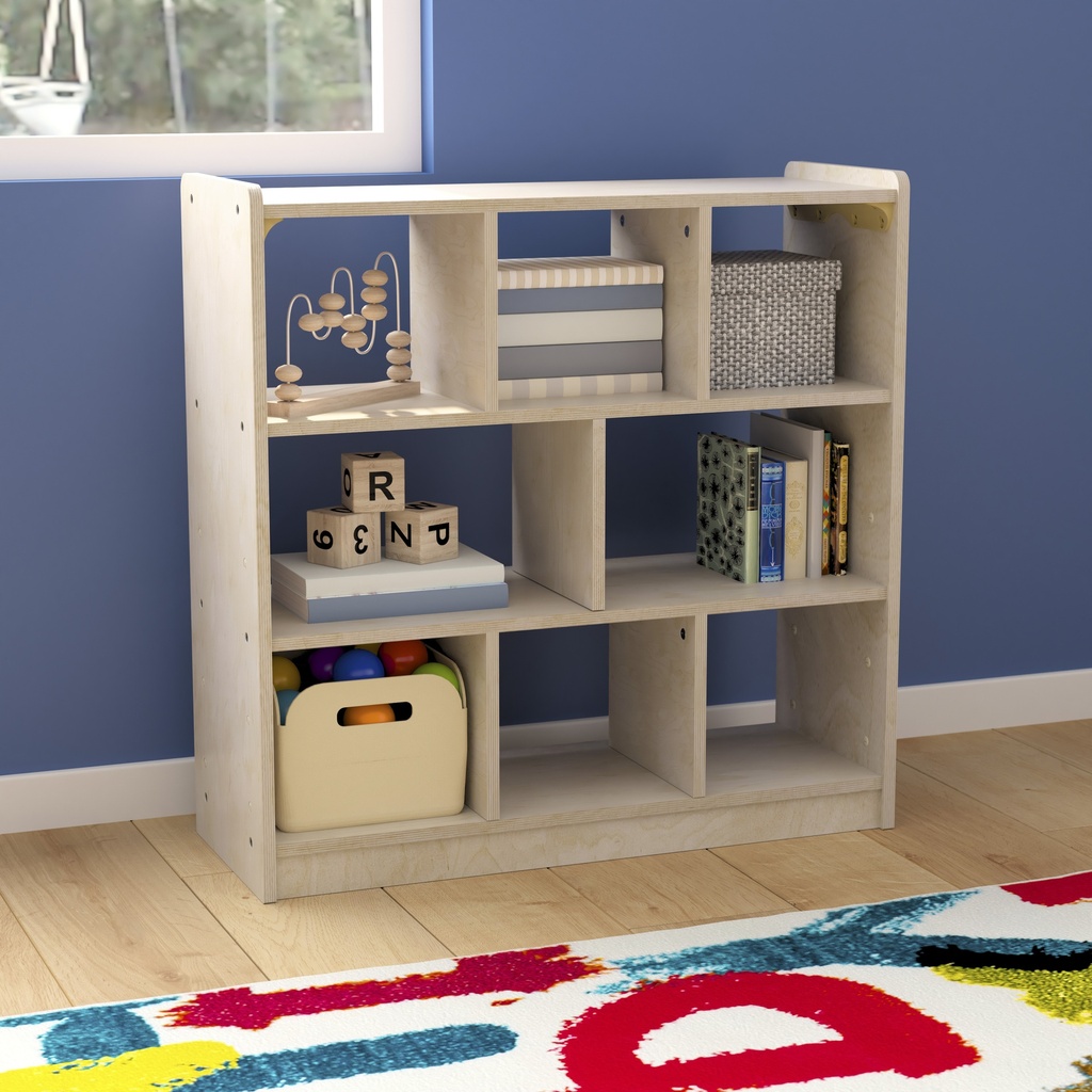 Modular Wooden 8 Section Open Storage Unit