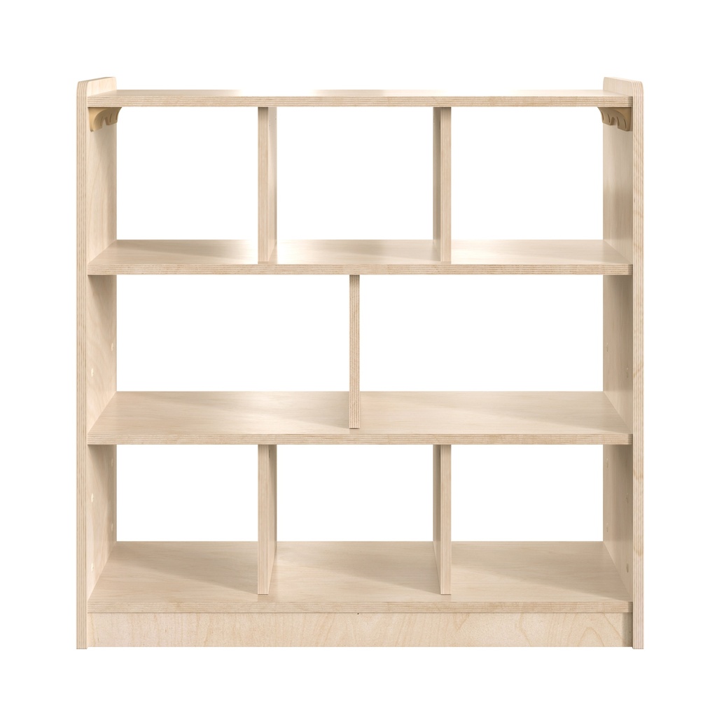 Modular Wooden 8 Section Open Storage Unit