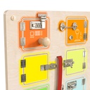 Locks and Buckles Activity Board Accessory Panel