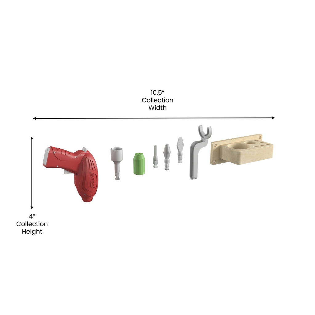 Tools & Holder for Screws and Peg System Activity Board Accessory Panel