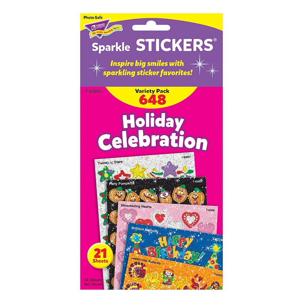 Holidays Sparkle Stickers  Teacher Direct