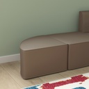 Modular Soft Seating Backless Corner Chair