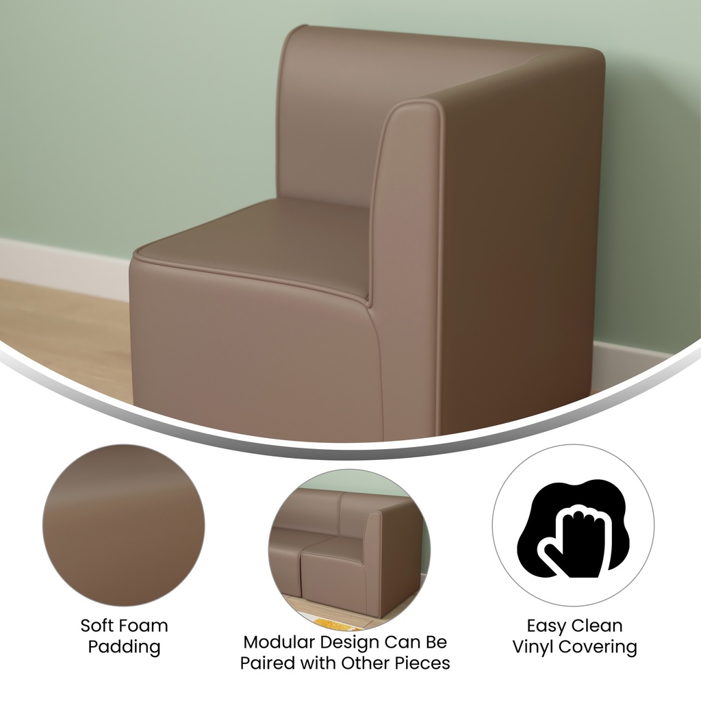 Modular Soft Seating 1 Seater Corner Chair