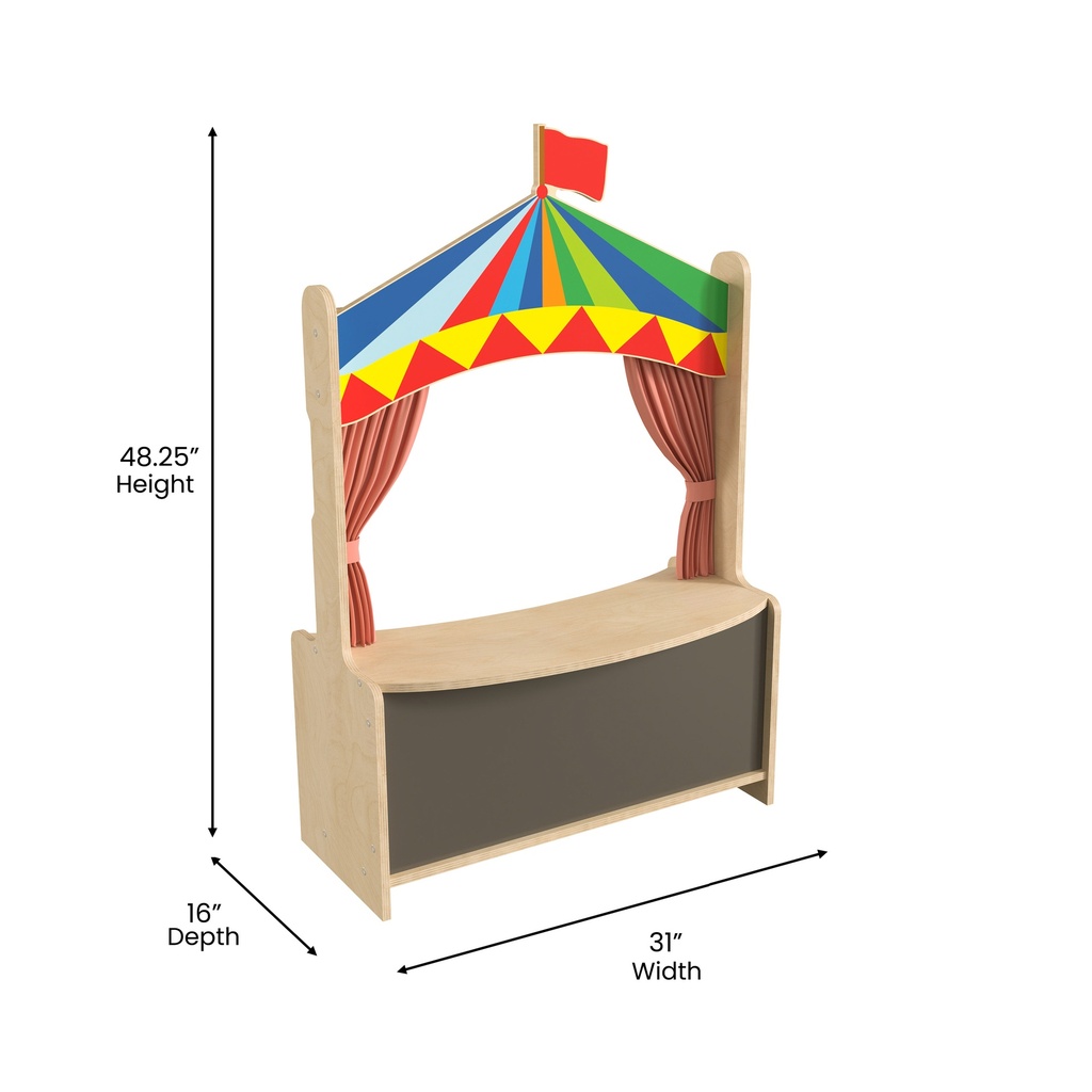 Children's Wooden Puppet Theater