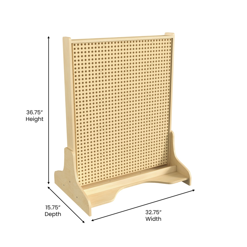 Double Sided Freestanding Peg System Activity Board