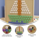 Multicolor 64 Jumbo Pegs for Peg System Activity Board Accessory Panel