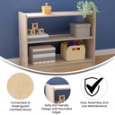 Wooden 2 Shelf Open Storage Unit