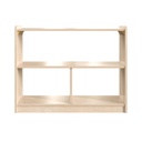 Modular Wooden 3 Section Open Storage Unit