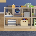 Modular Wooden 5 Section Open Storage Unit