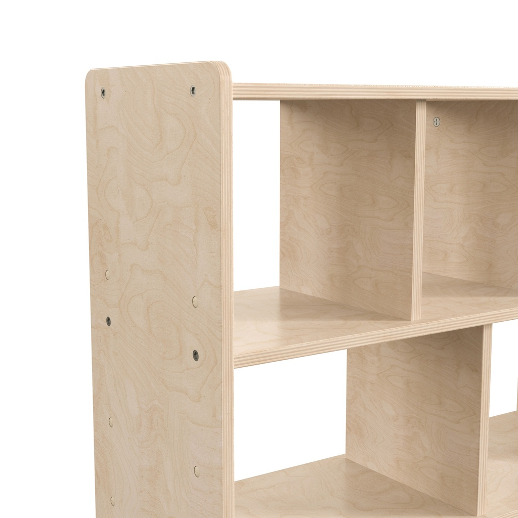 Modular Wooden 5 Section Open Storage Unit