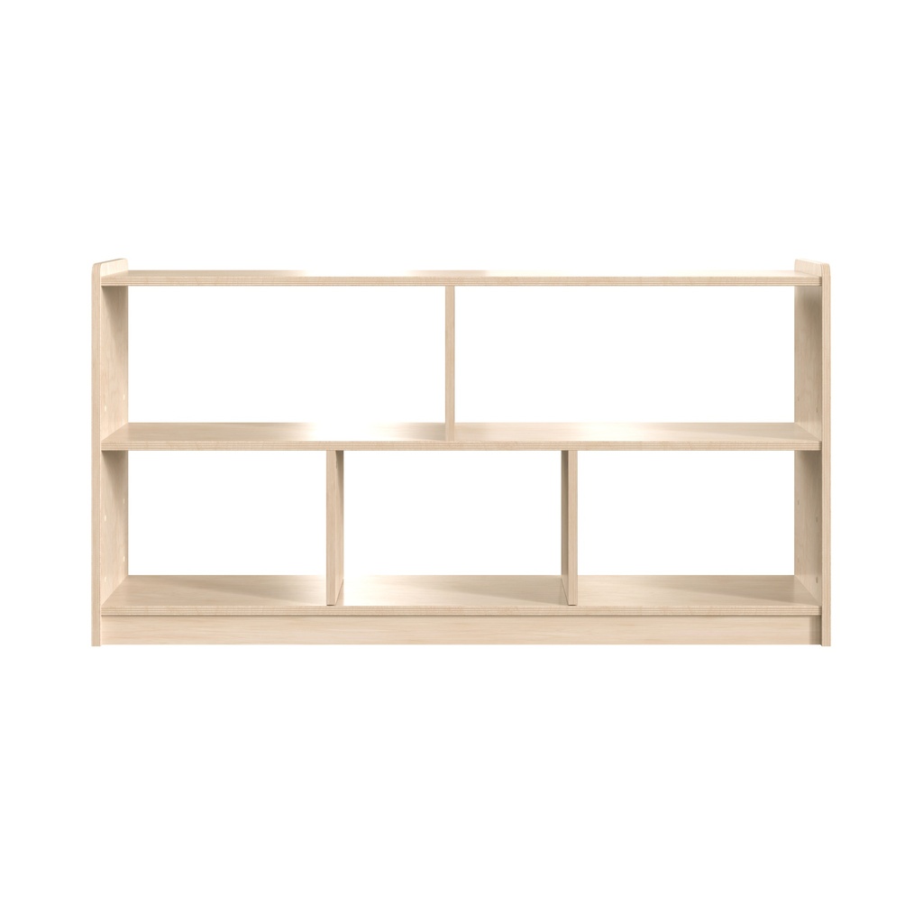 Modular Wooden Extra Wide 5 Section Open Storage Unit