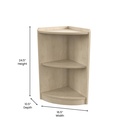 Wooden 2 Tier Corner Storage Unit