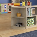 Wooden 2 Tier Corner Storage Unit