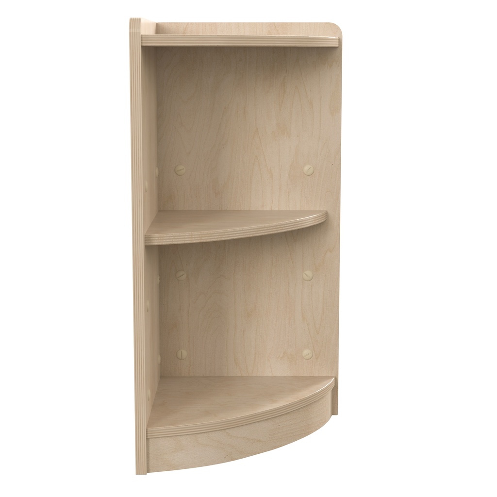 Wooden 2 Tier Corner Storage Unit