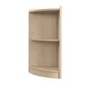 Wooden 2 Tier Corner Storage Unit