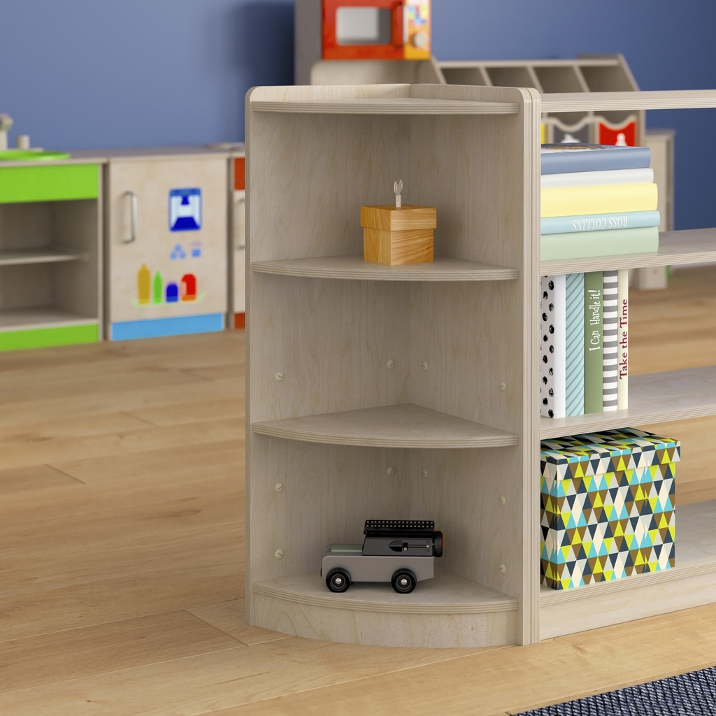 Wooden 3 Tier Corner Storage Unit