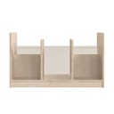 Modular Double Sided Wooden Storage Unit with Transparent Sides