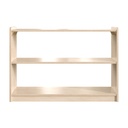 Wooden Extra Wide 2 Shelf Open Storage Unit