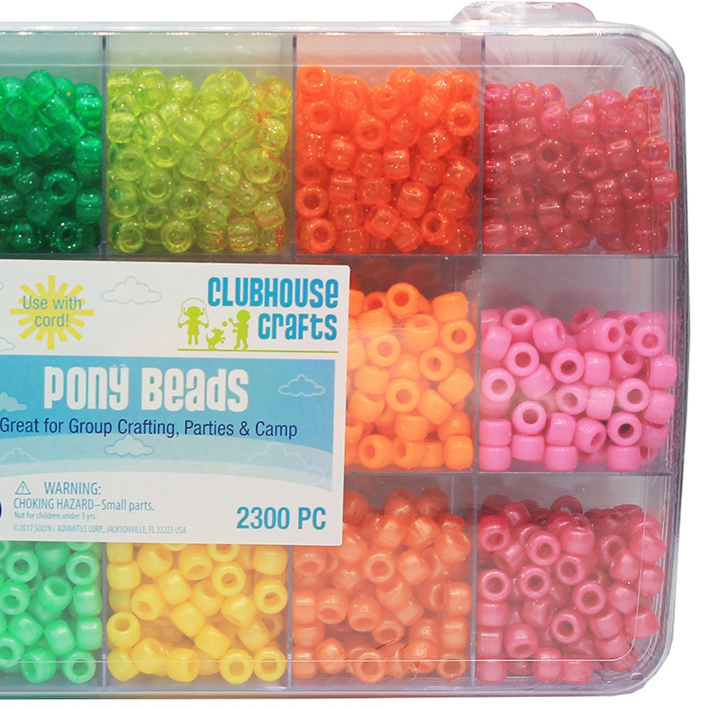 Pony Bead Box, 2300 Pieces