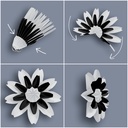 Black And White Paper Flowers