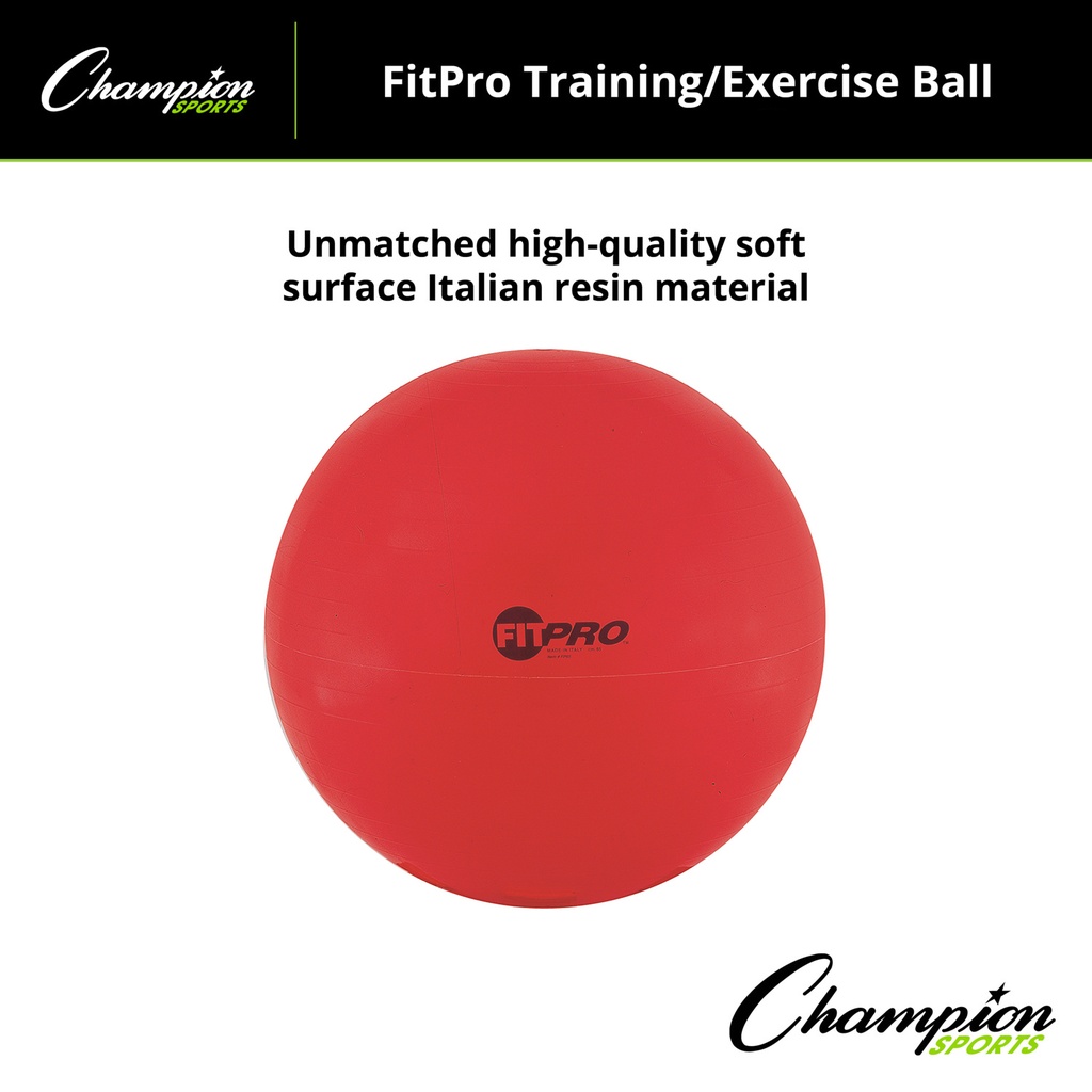 Red 65cm FitPro Training & Exercise Ball