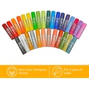 Solid Tempera Paint, Art Set, 30 Colors