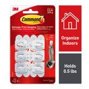 6ct Mini Hooks White