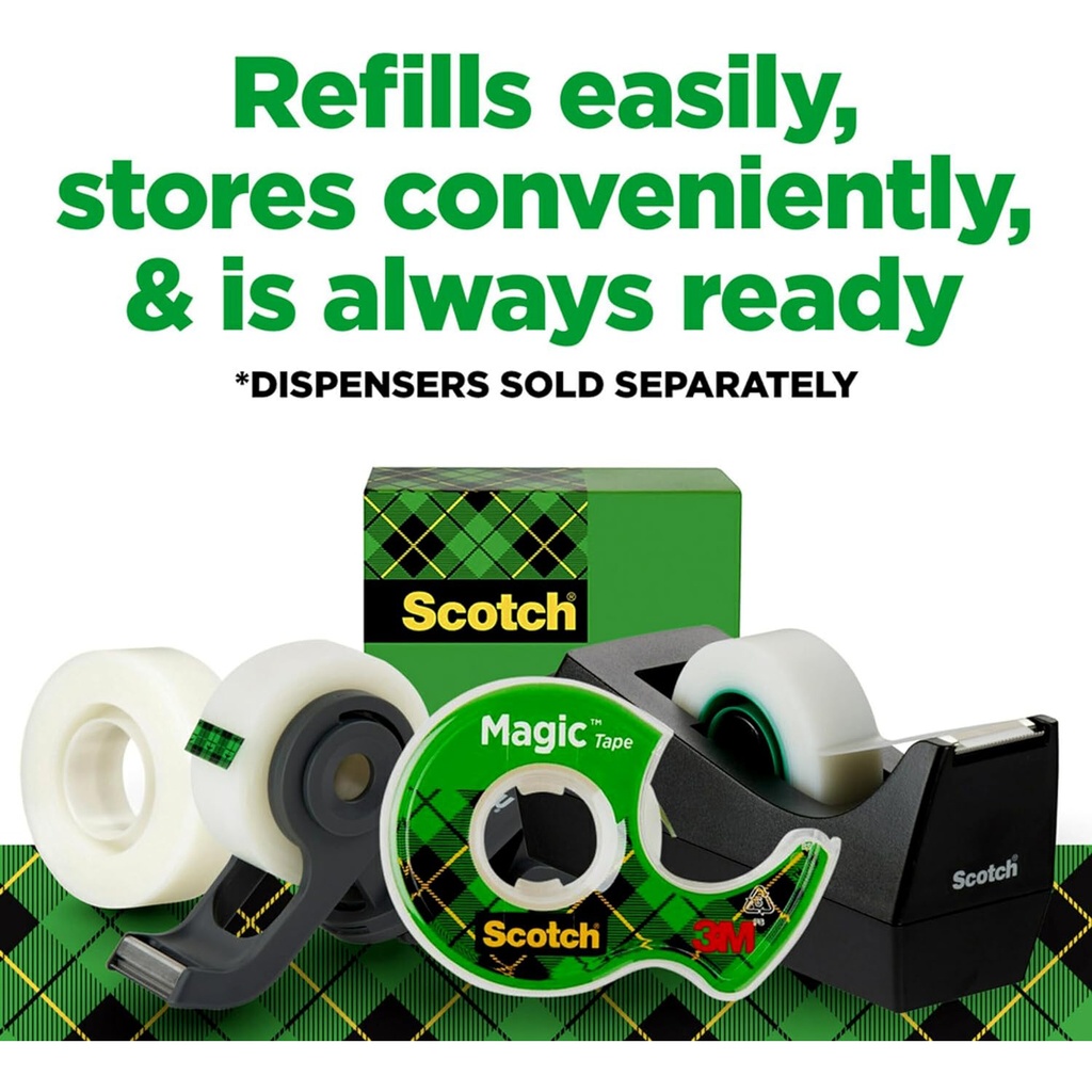 18ct 3/4" x 1000" Scotch Magic Invisible Tape