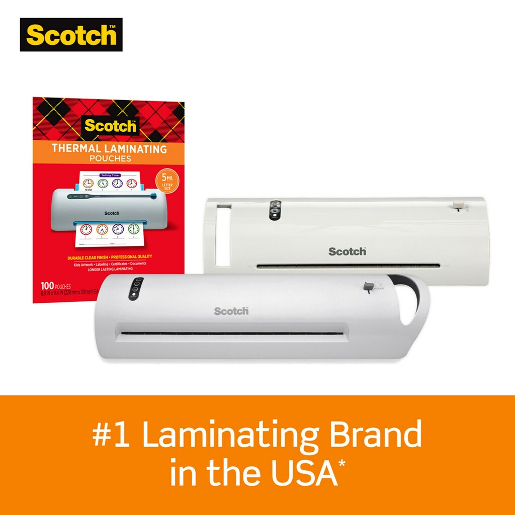 50ct Scotch 8.5in x 11in Thermal Laminating Pouches 5 mil