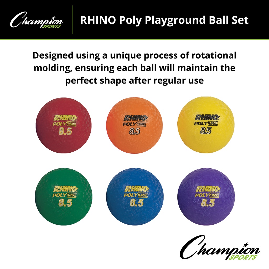 Rhino® Poly 8.5-Inch Playground Ball Set