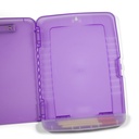 Purple Slim Clipboard with Storage