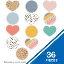 We Belong Jumbo Hearts & Dots Cut-Outs, Pack of 12