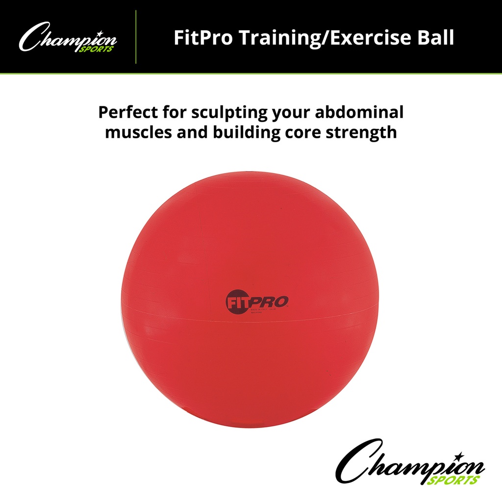 Red 65cm FitPro Training & Exercise Ball