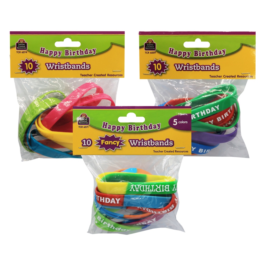 Happy Birthday Wristband Class Pack