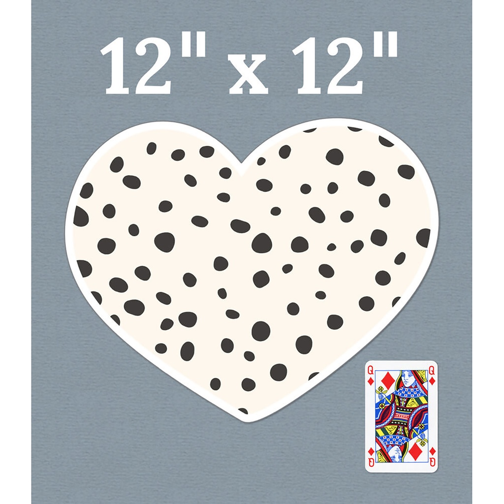 We Belong Jumbo Hearts & Dots Cut-Outs, Pack of 12